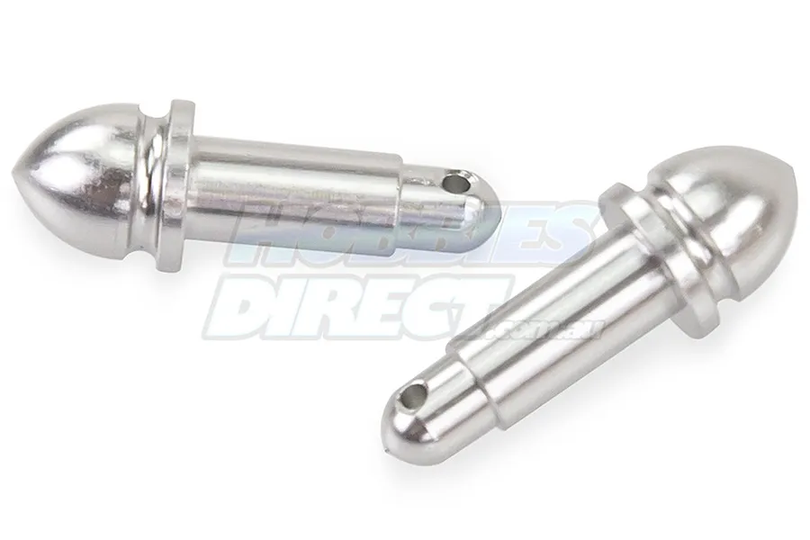Area RC Silver Aluminium Baja Gear Cover Mounting Posts 2Pcs image 20473
