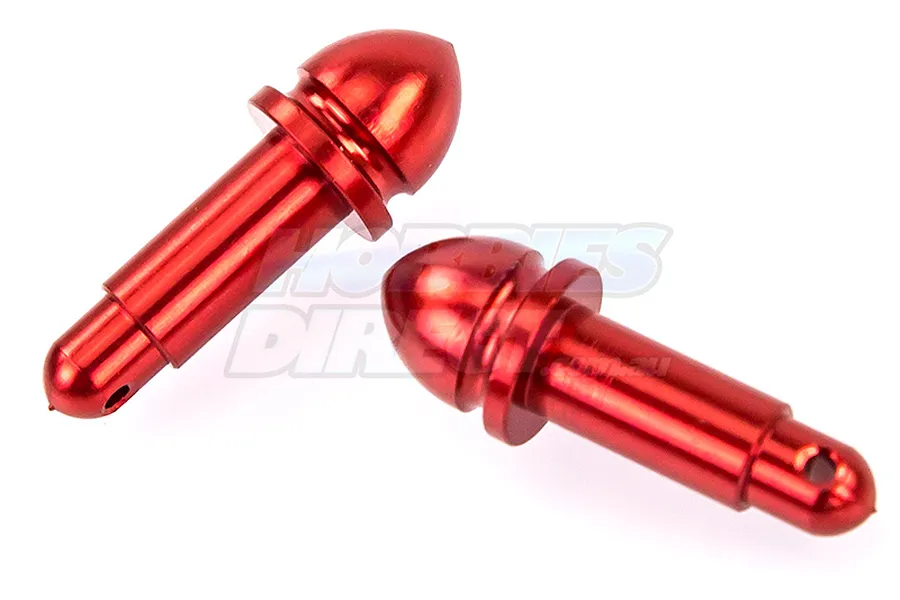 Area RC Red Aluminium Baja Gear Cover Mounting Posts 2Pcs image 20474