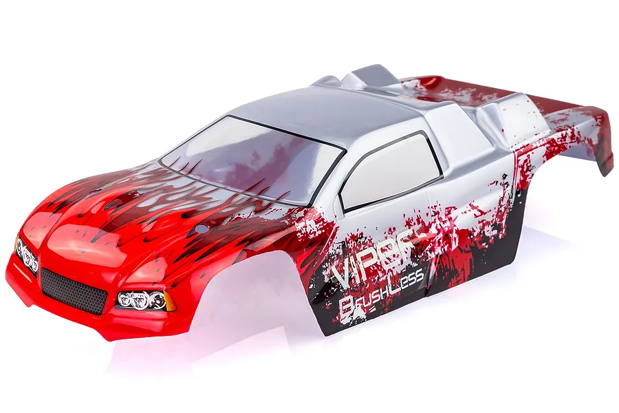 HSP 1/10 Viper BL Stadium Truck Painted Red Body Shell image 20552