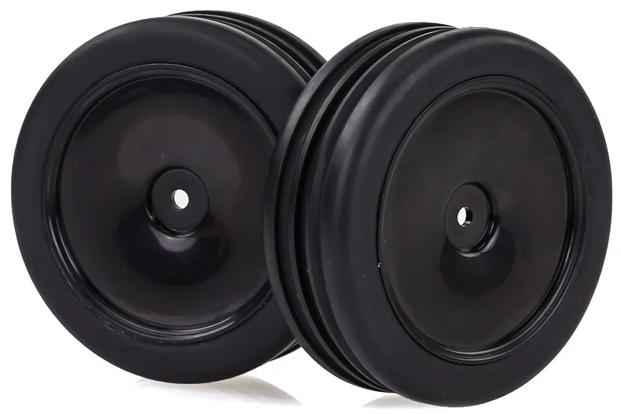 HSP 2.3&amp;quot; Mongoose Front Ribbed Tyres on Black Dish Rims - Wheels 2Pcs image 20620