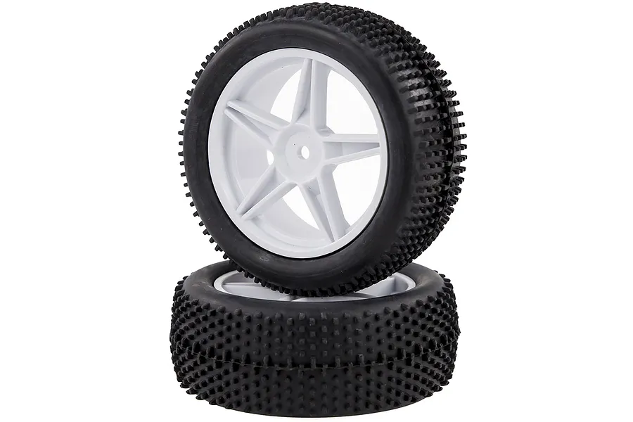 HSP 2.3&amp;quot; Front Buggy Tyres on White Rims - Wheels 2Pcs image 20630