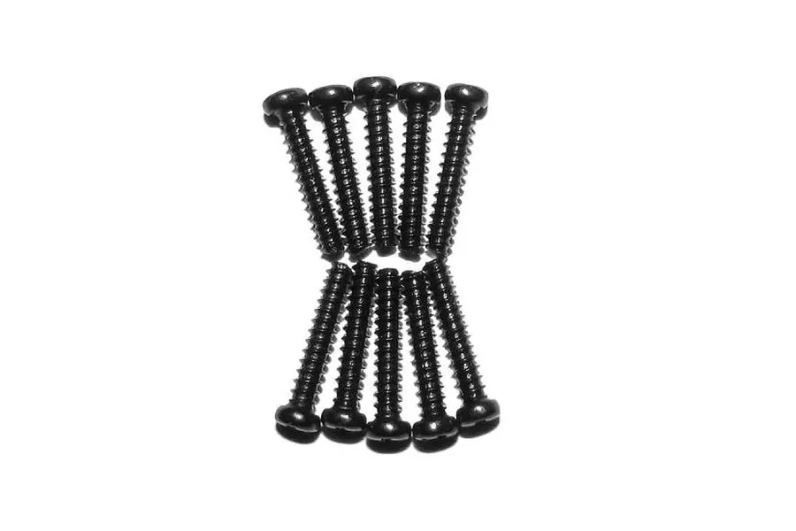 Xinlehong 2.3x12mm Coarse Thread Binder Head Screws 10Pcs image 20693