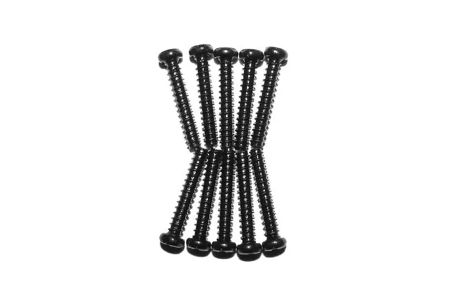 Xinlehong 2.6x15mm Coarse Thread Binder Head Screws 10Pcs image 20697