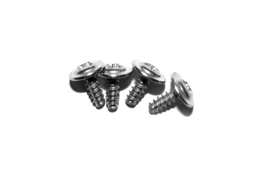 Xinlehong 3x8mm Coarse Thread Washer Head Screws 4Pcs image 20701