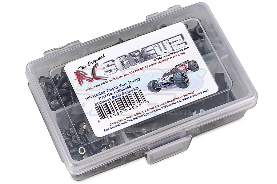 RC Screwz HPI Trophy Flux Complete Stainless Screw Kit image 20731