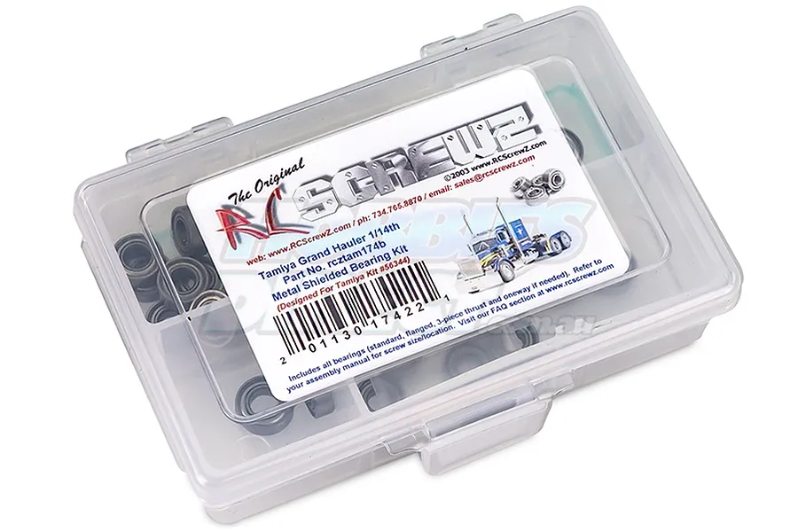 RC Screwz Bearing Kit for Tamiya 1/14 Grand Hauler Truck image 20746