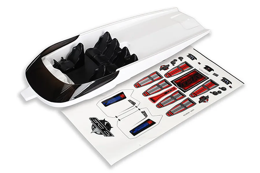 Traxxas DCB M41 Widebody Boat Hatch White w/o Graphics image 20823