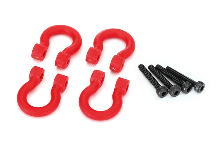 Traxxas TRX-4 Red Front or Rear Bumper D-Rings 2Pcs image 20845