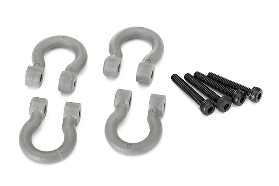 Traxxas TRX-4 Grey Front or Rear Bumper D-Rings 2Pcs image 20846