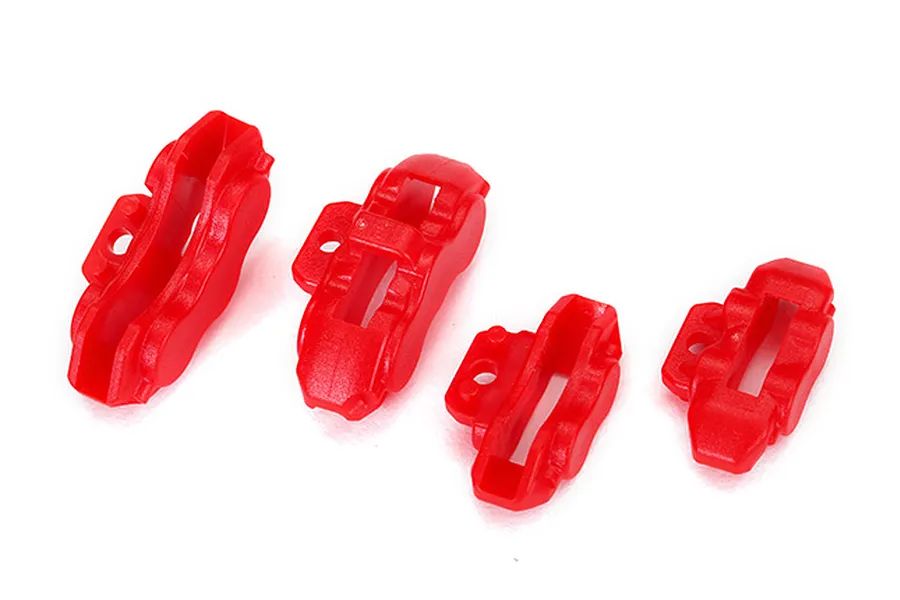 Traxxas Ford GT Red Front &amp;amp; Rear Brake Calipers Set image 20848