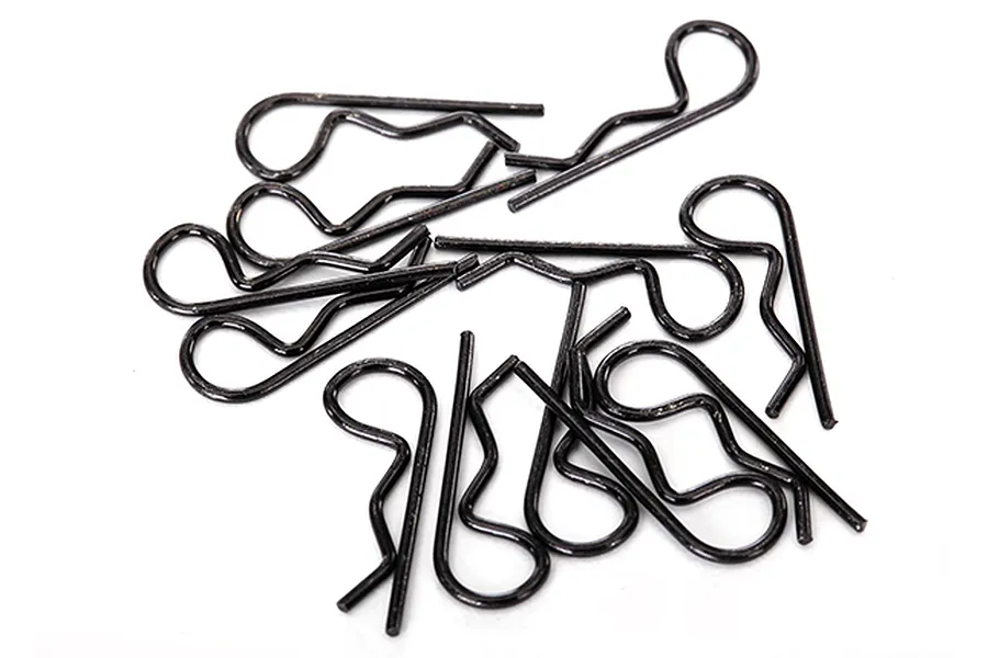 Traxxas Black Standard Size Flat Body Pins 12Pcs image 20892