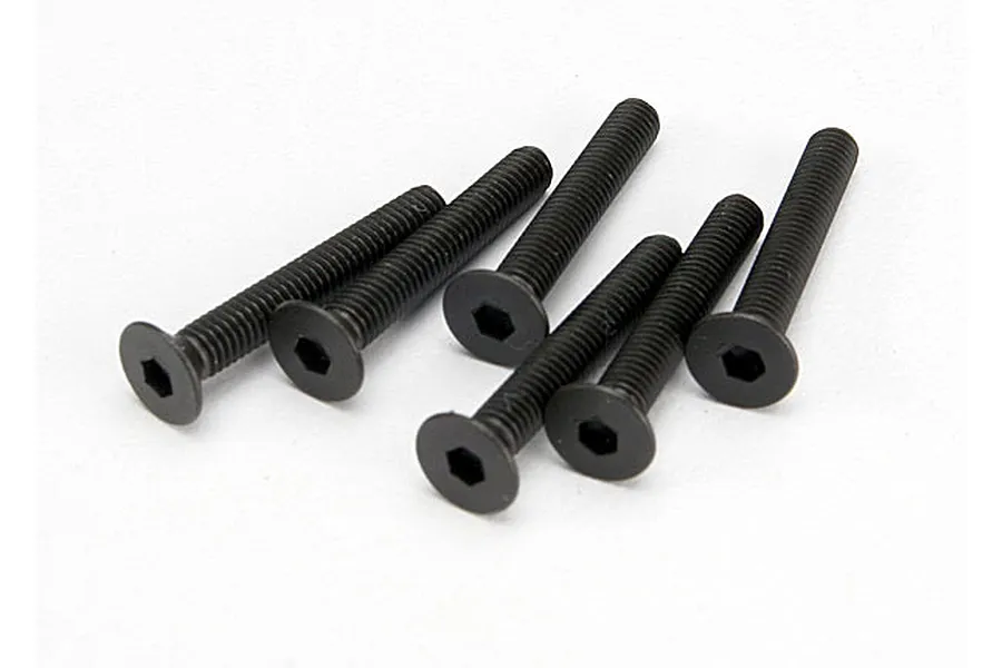 Traxxas 3x20mm Fine Thread Countersunk Head Screws 6Pcs image 20898