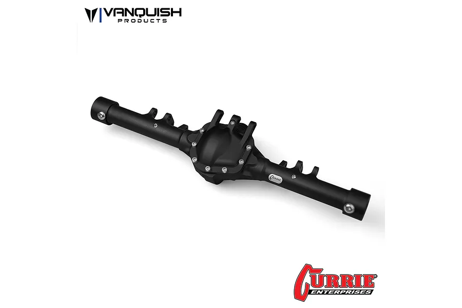 Vanquish Black Aluminium SCX10 II Currie RockJock Rear Solid Differential/Axle Housing image 20979