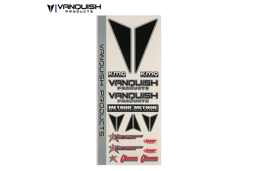 Vanquish 75x180mm Decal Sticker Sheet image 20980