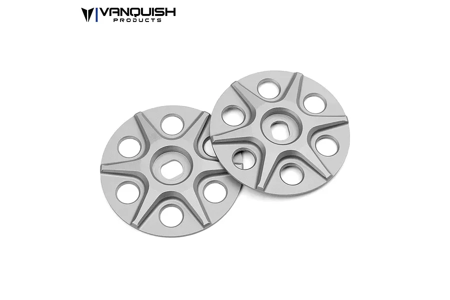 Vanquish Silver Aluminium Dual Slipper Plate Washers 2Pcs image 20990