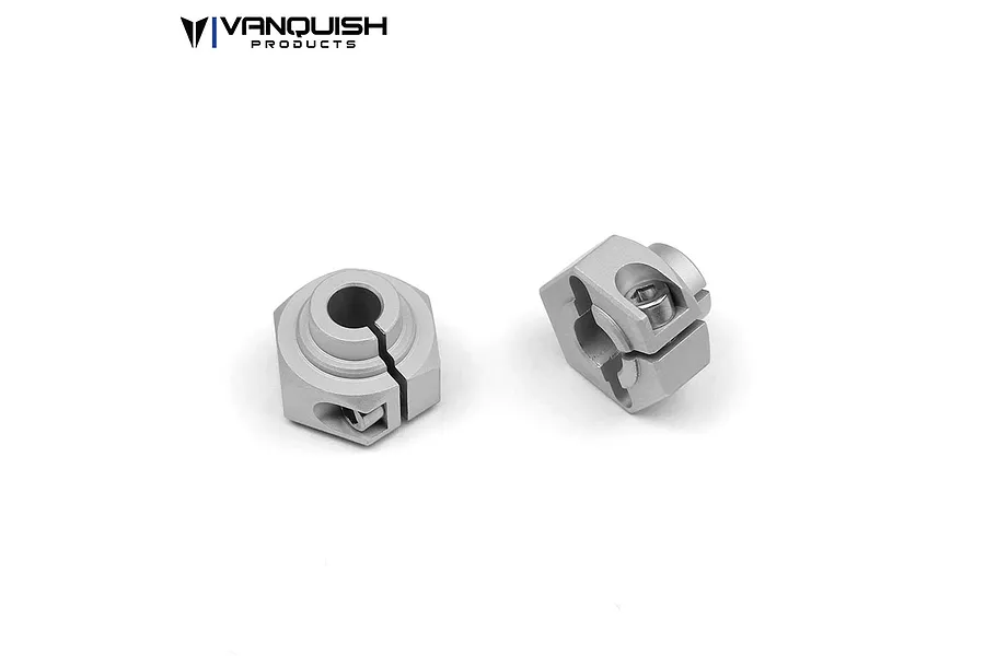 Vanquish Silver Aluminium 12mm Wheel Hexes 2Pcs image 20995