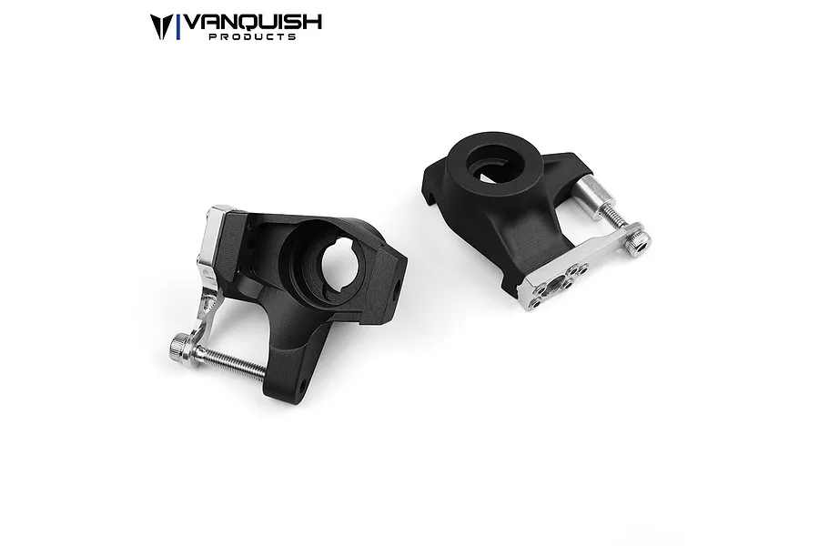 Vanquish Black Aluminium SCX10 II Steering Hub Set image 20999