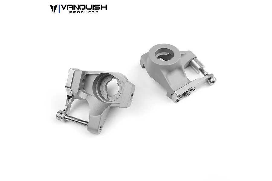 Vanquish Silver Aluminium SCX10 II Steering Hub Set image 21001