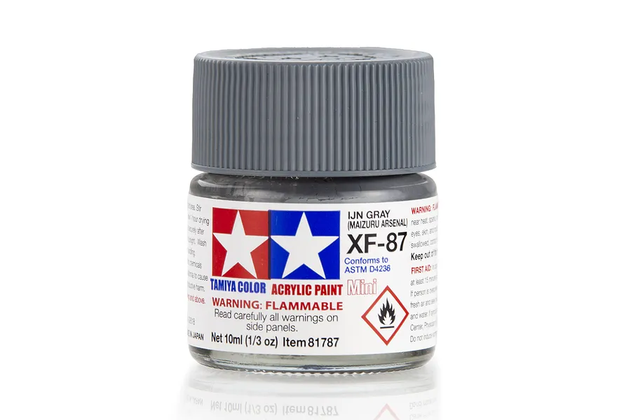 Tamiya XF-87 IJN Grey Flat Acrylic Paint 10ml image 21042