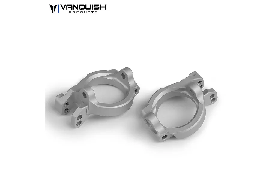 Vanquish Silver Aluminium Yeti Steering Hub Carrier Set image 21093