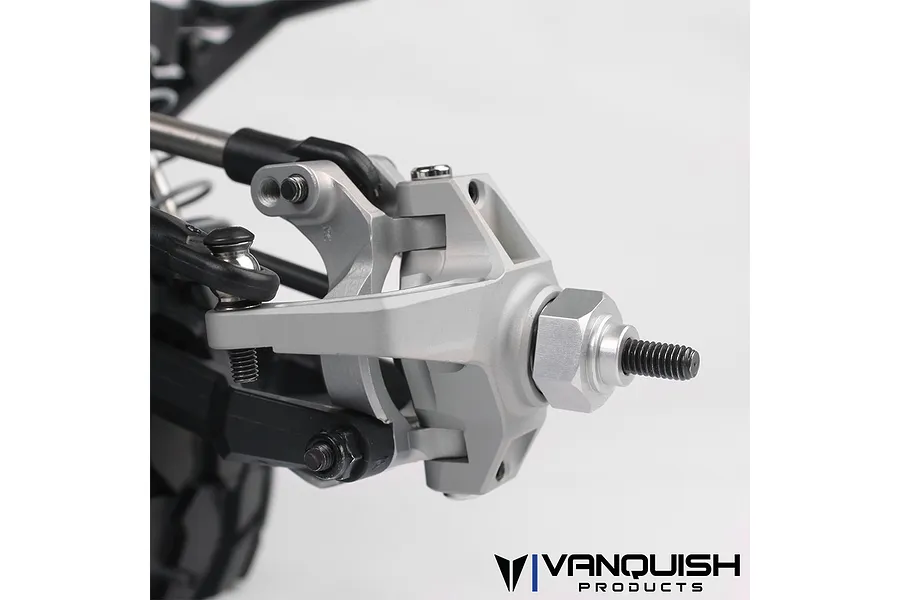 Vanquish Black Aluminium Yeti/EXO Steering Hub Set w/ Bearings image 4