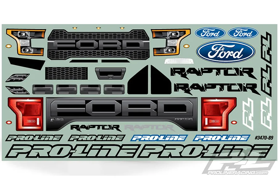 Pro-Line 1/10 2017 Ford F-150 Raptor Unpainted Body Shell image 21313