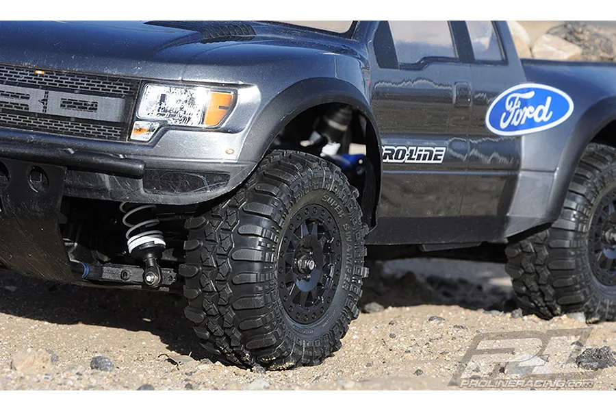 Pro-Line 2.2/3.0&amp;quot; Interco TSL SC Super Swamper Tyres on Black F-11 Rims - Glued Wheels 2Pcs image 21325