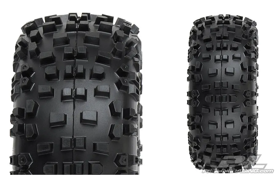 Pro-Line 2.8&amp;quot; Badlands Tyres on Black Desperado Rims - Glued Wheels 2Pcs image 21379
