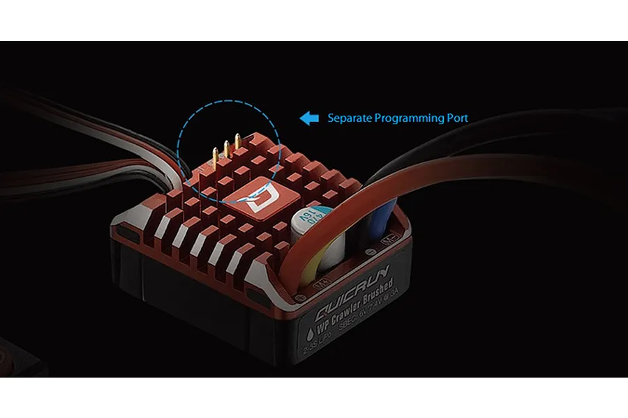 Hobbywing Quicrun 1080 Crawler 80A Waterproof Brushed ESC image 21431