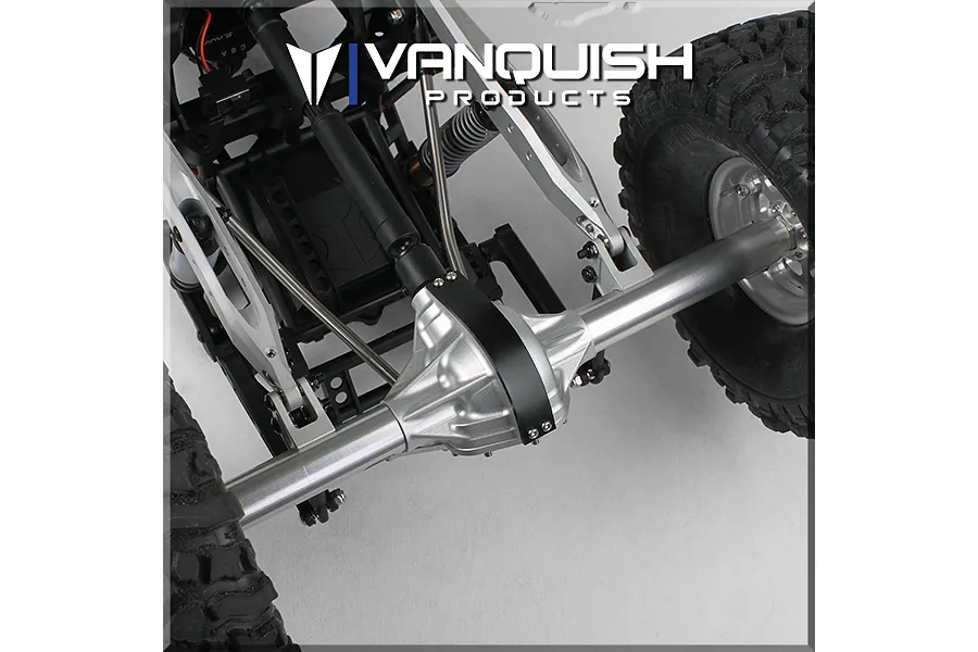 Vanquish Black Aluminium Wraith/Yeti Rear Solid Centered Pumpkin Currie Differential/Axle Housing image 21480