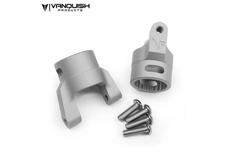 Vanquish Silver Aluminium Wraith/XR10 Steering Hub Carriers (C-Hub) Set 2Pcs image 21514