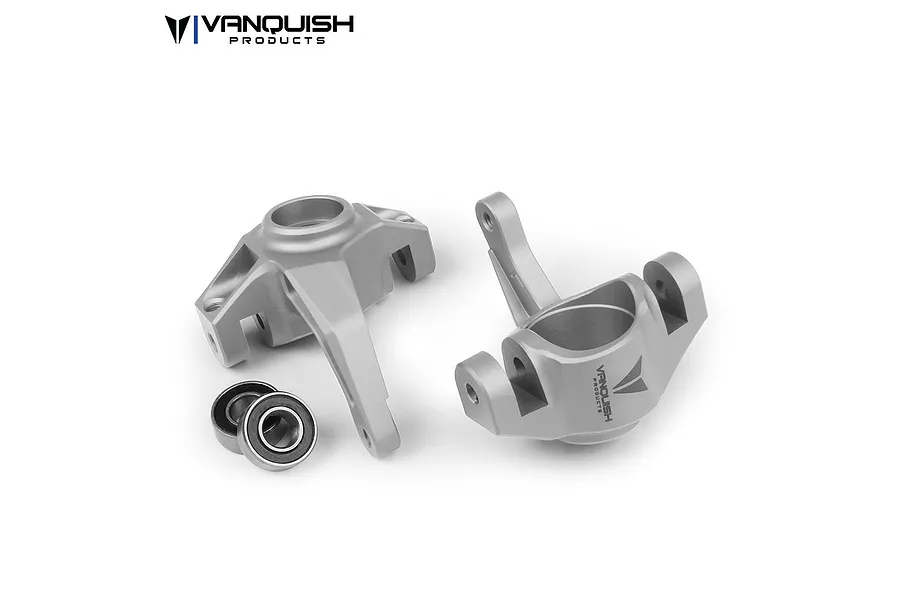 Vanquish Silver Aluminium Yeti/EXO Steering Hub Set w/ Bearings image 21517