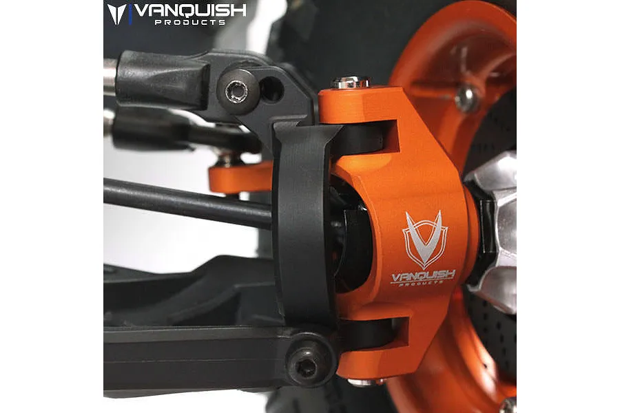 Vanquish Black Aluminium Yeti Steering Hub Carrier Set image 2