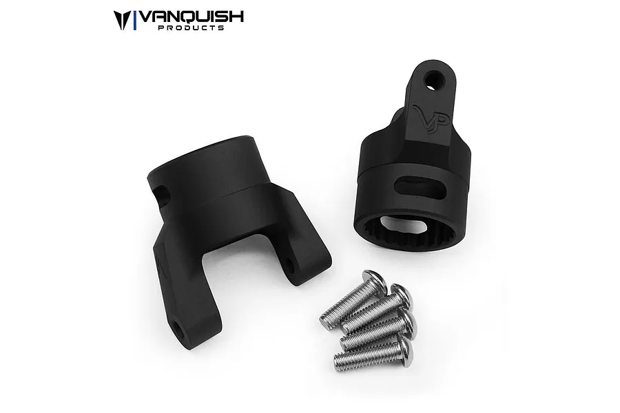 Vanquish Black Aluminium Wraith/XR10 Steering Hub Carriers (C-Hub) Set 2Pcs image 21641