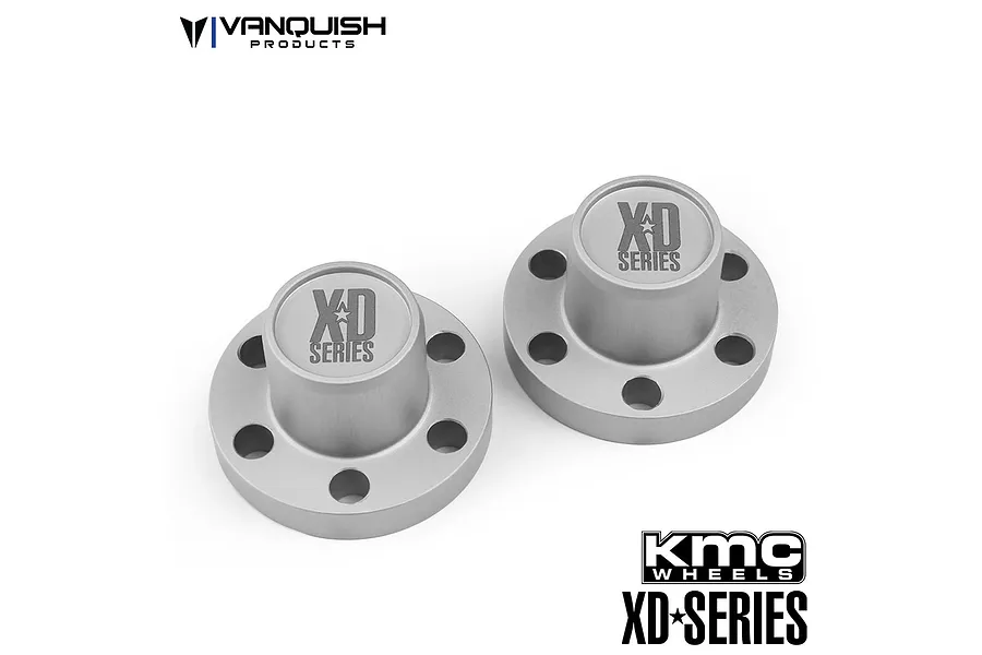 Vanquish Silver Aluminium Center Hubs for XD Series Rims 2Pcs image 21678
