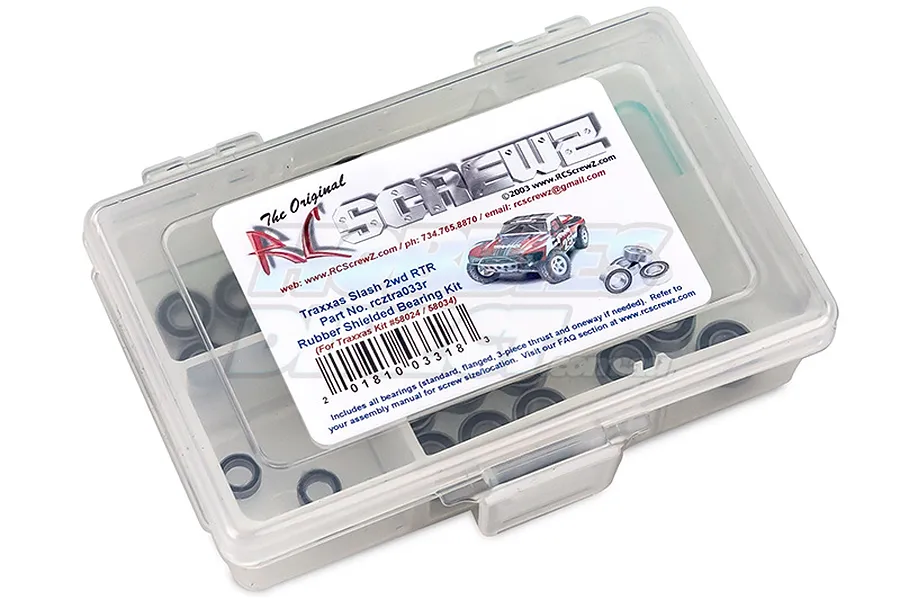 RC Screwz Rubber Shielded Bearing Kit for Traxxas 1/10 Slash image 21752