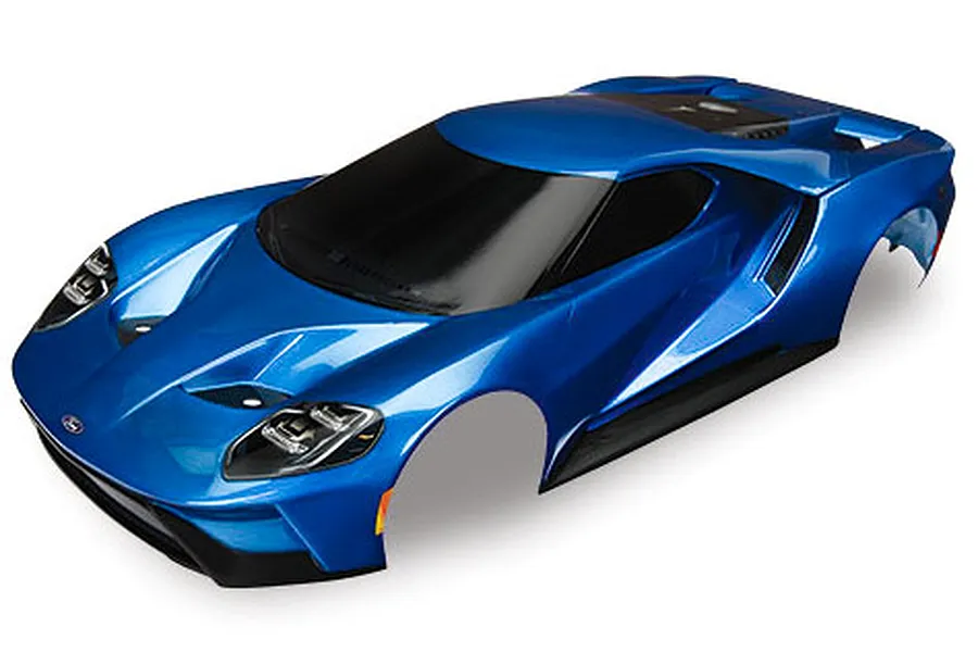 Traxxas 1/10 Blue Ford GT Painted Body Shell image 21797