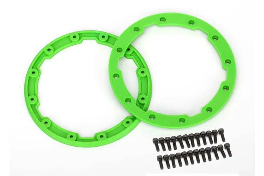 Traxxas Green Beadlock Style Sidewall Protector w/ Screws image 21835