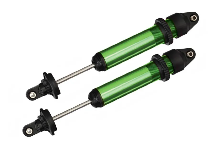 Traxxas X-Maxx Green Aluminium GTX Shocks Assembled w/o Springs 2Pc image 21864