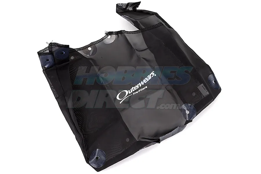 Outerwears Black HPI Baja 5T &amp;amp; 5SC Pre Filter Chassis Cover image 21934