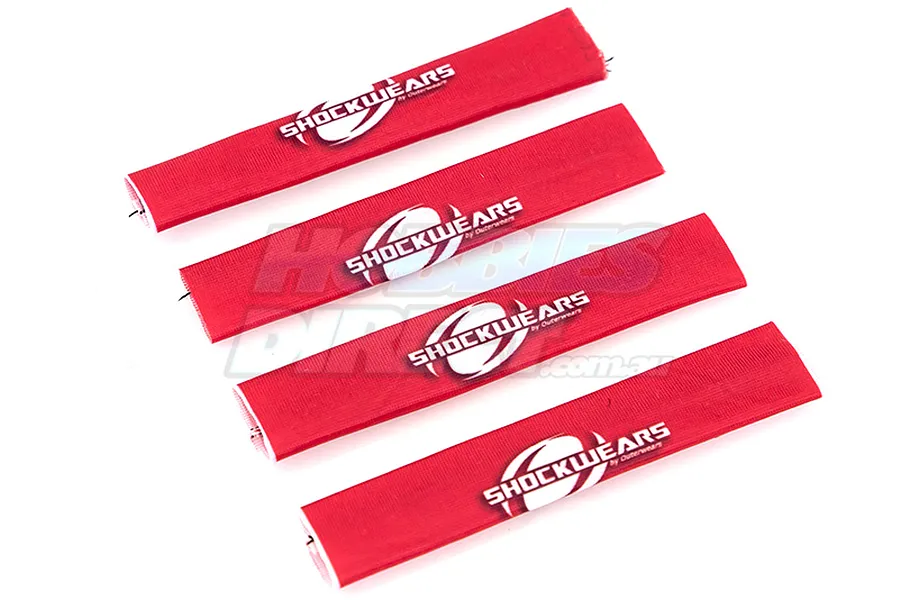 Outerwears Red 1/10 Shock Cover Set image 21978