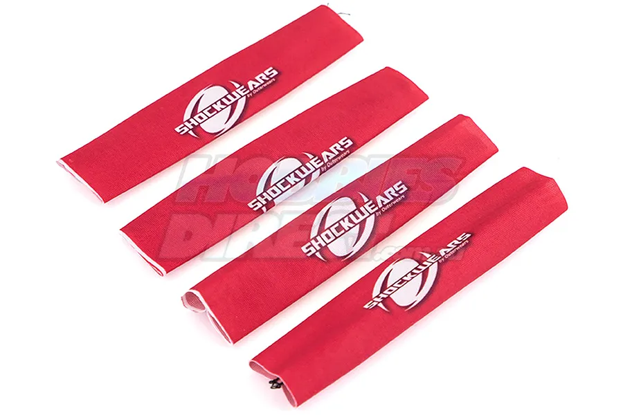 Outerwears Red 1/8 Shock Cover Set image 1