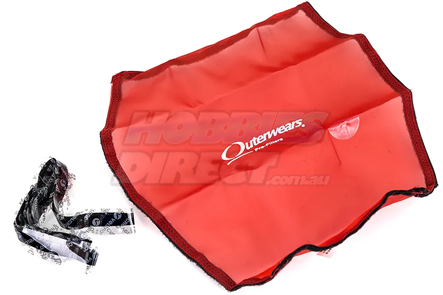 Outerwears Red Traxxas Slash 2WD Pre Filter Chassis Cover image 21992