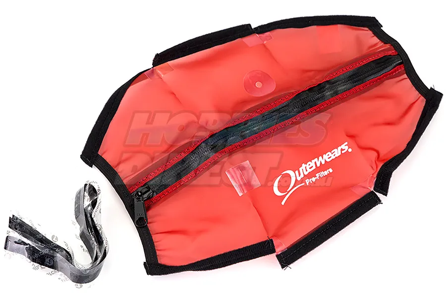 Outerwears Red Traxxas Slash 2WD Pre Filter Chassis Cover w/ Zipper image 21993