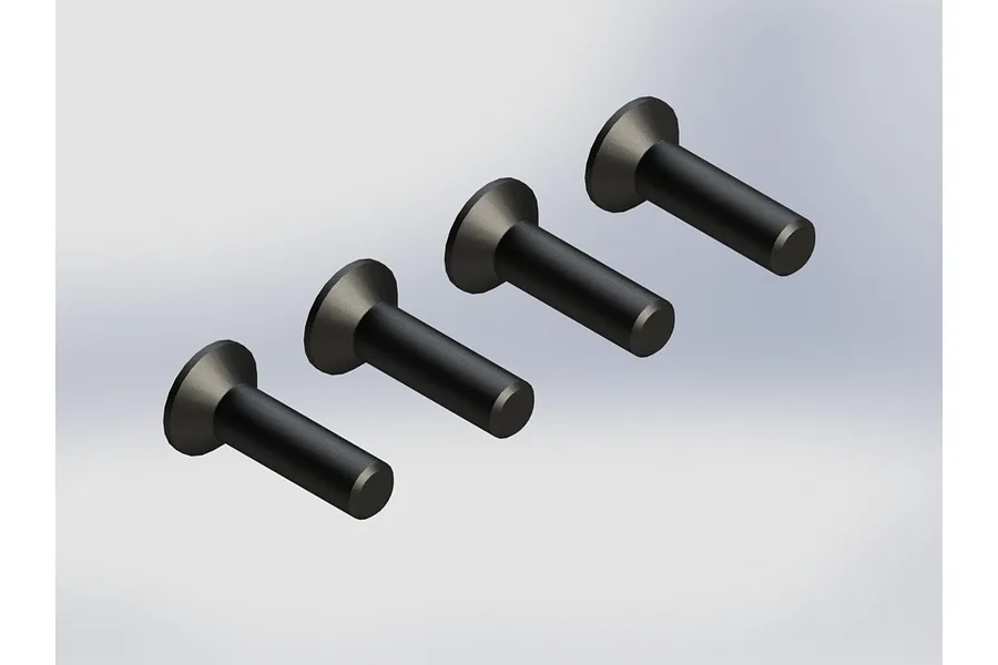 Arrma 4x15mm Fine Thread Countersunk Head Screws 4Pcs image 22073