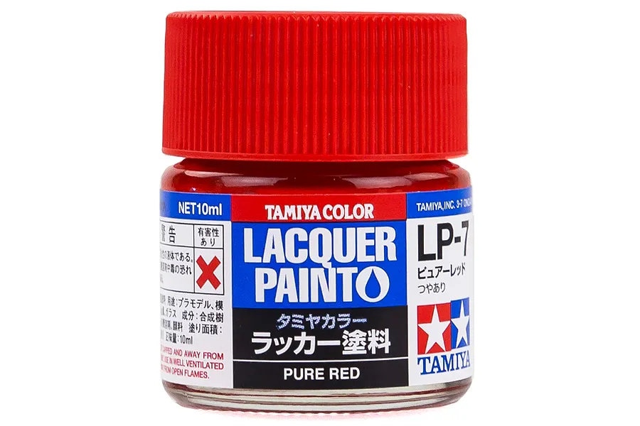 Tamiya LP-7 Pure Red Lacquer Paint 10ml image 22270