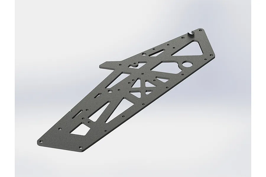 ARRMA Gunmetal Aluminium TVP Chassis image 22388
