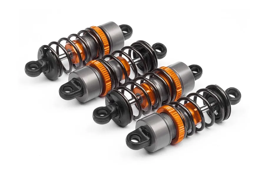HPI RS4 Orange Aluminium Threaded Shocks 4Pcs image 22412