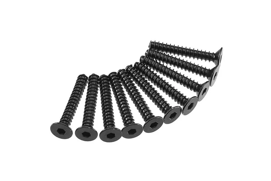 Axial 3x20mm Coarse Thread Countersunk Head Screws 10Pcs image 22703