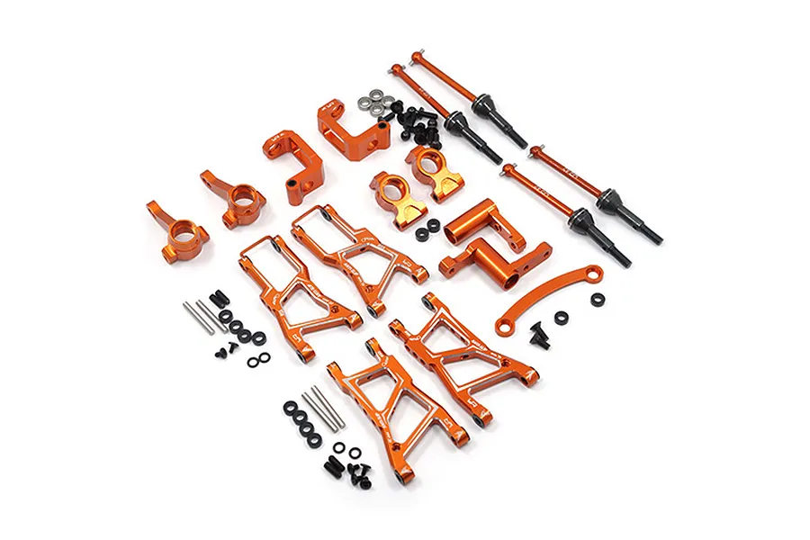 Yeah Racing HPI RS4 Orange Aluminium Essential Upgrade Set image 22709